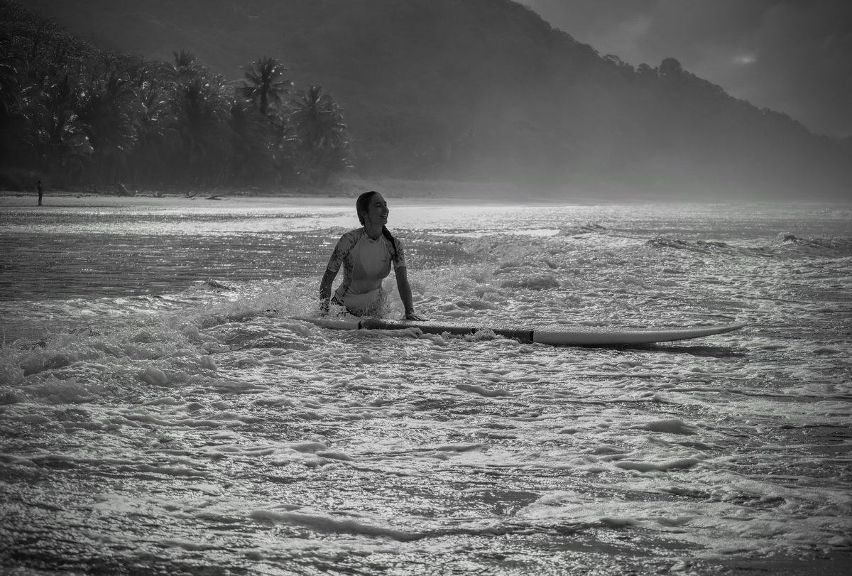Black-and-white portrait by Chris Hoffman